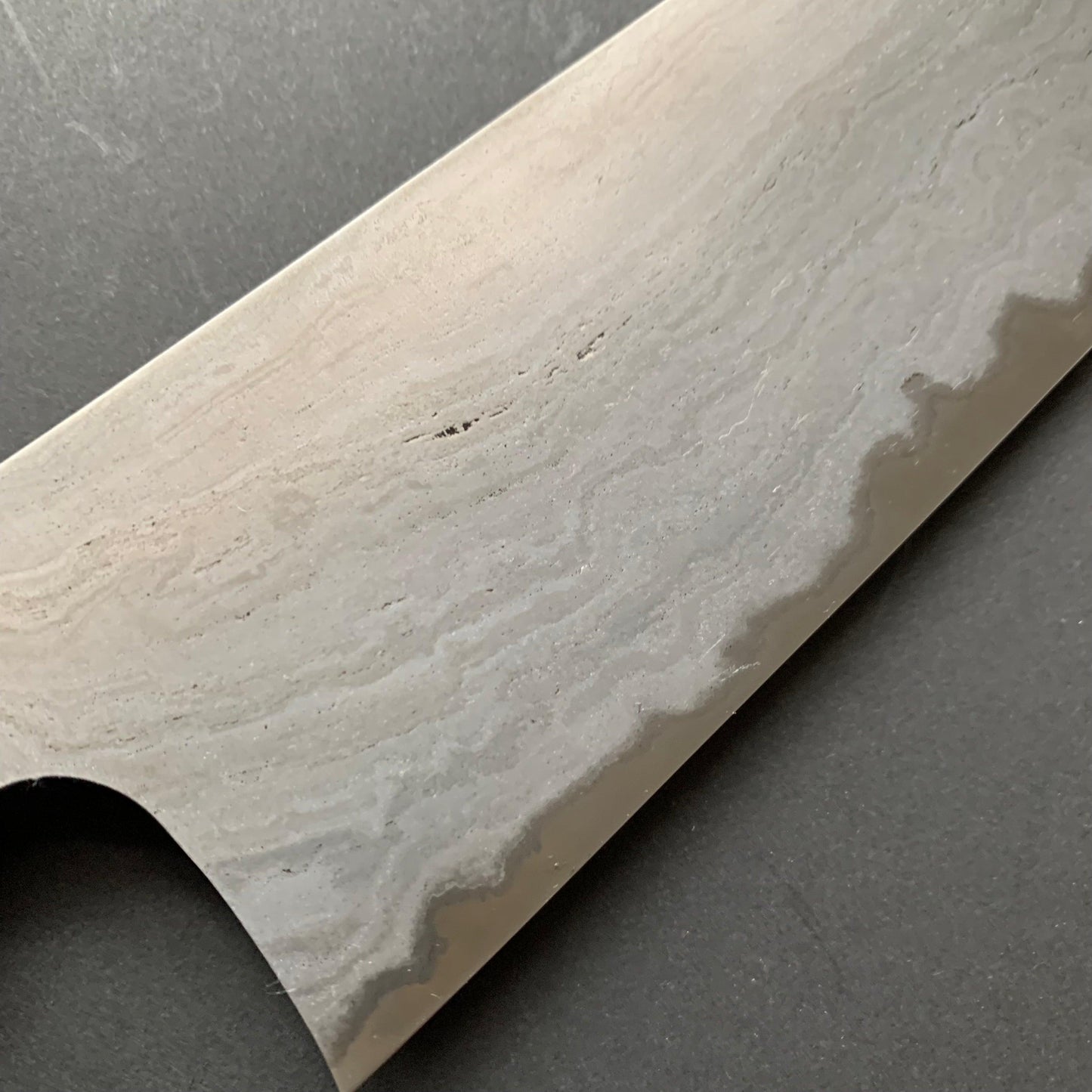 Kiritsuke Gyuto knife, Aogami 2 with wrought iron cladding - Nigara