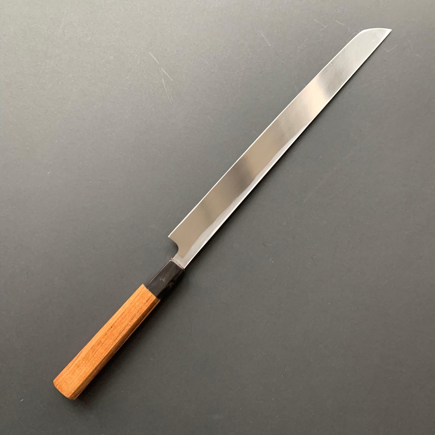 Sakimaru yanagiba,  shirogami 2, polished finish - Hatsukokoro Shirasagi