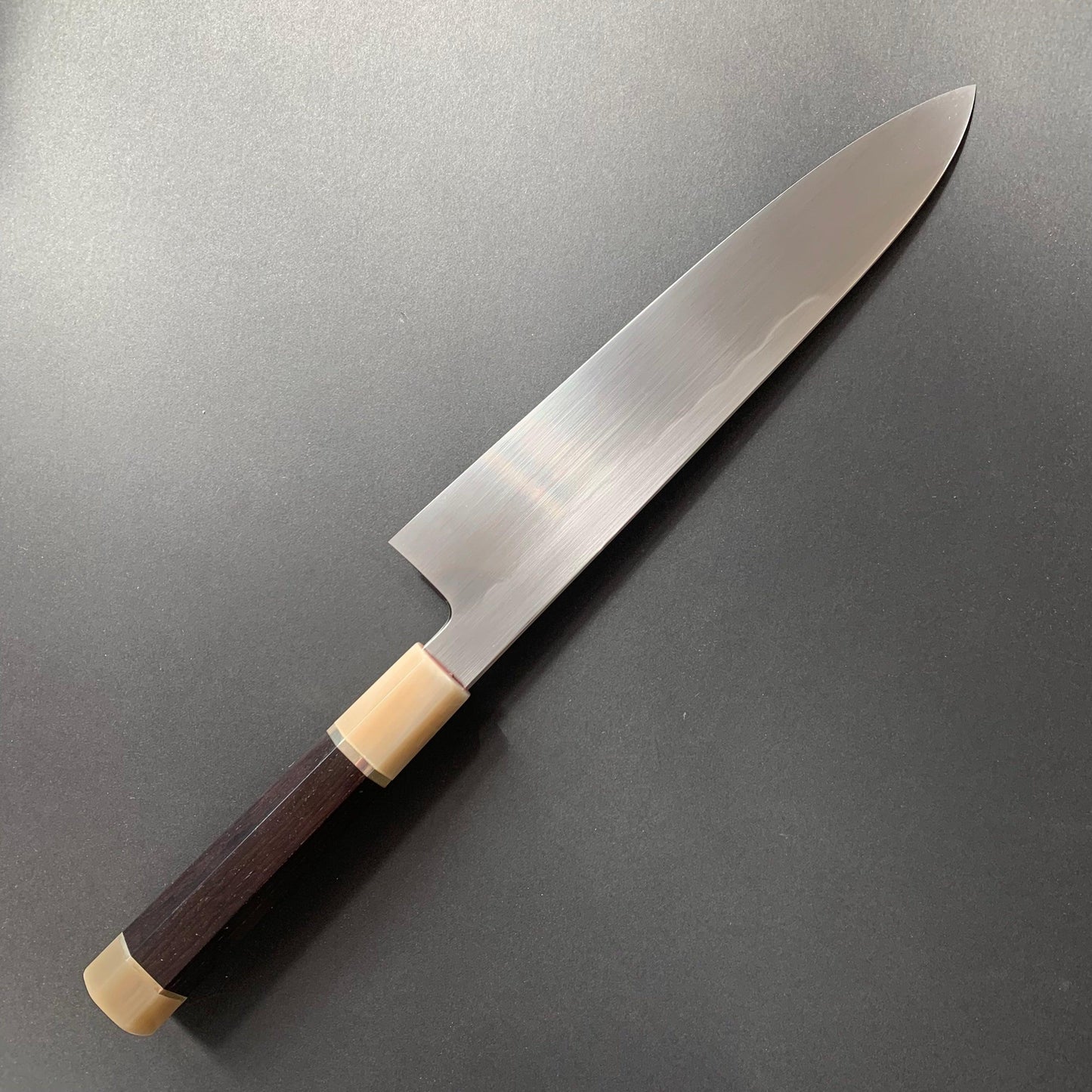 Honyaki gyuto knife, aogami 2 steel, polished finish - Nakagawa Hamono