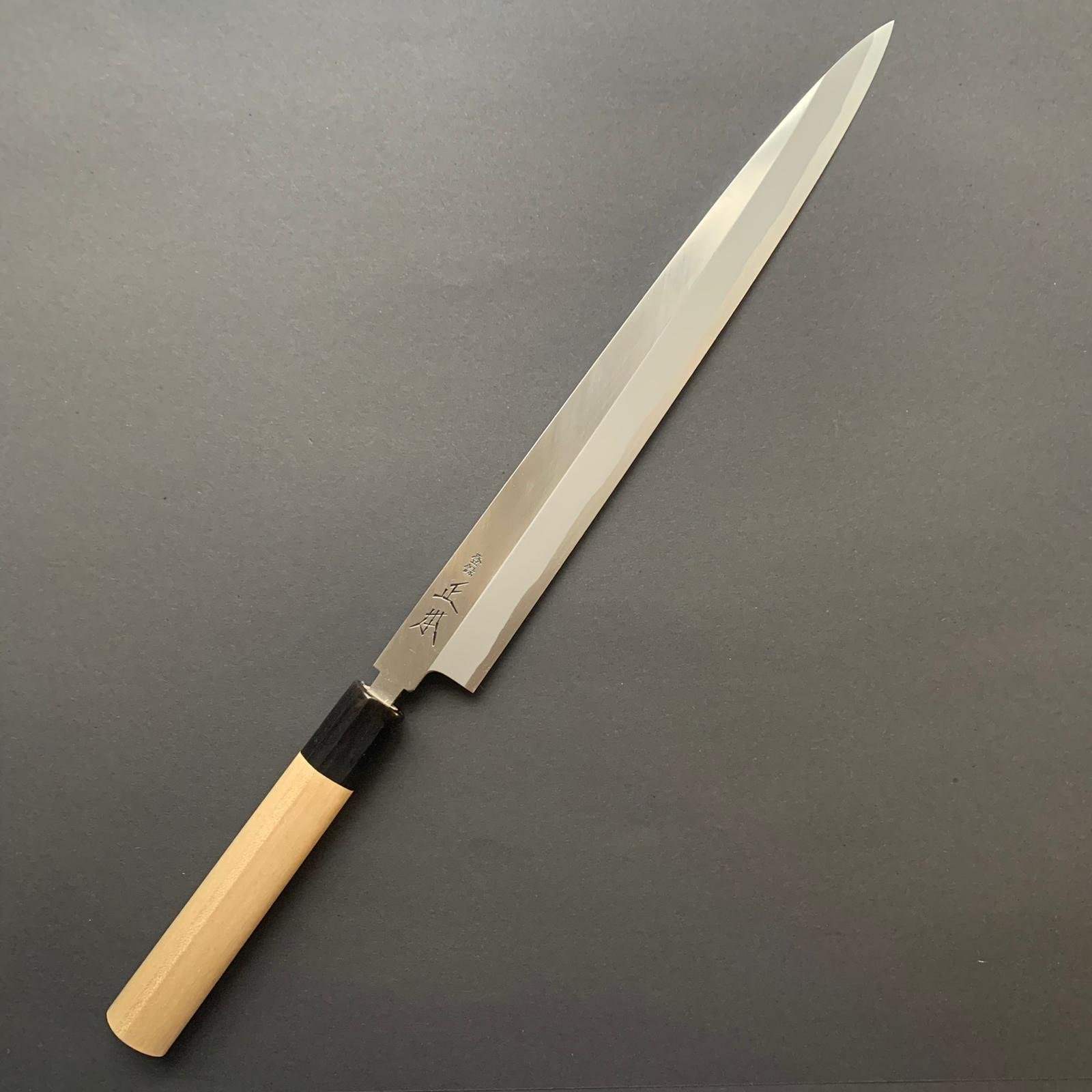 Yanagiba knife, Shirogami 2 steel, kasumi finish - Masamoto