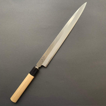 Yanagiba knife, Shirogami 2 steel, kasumi finish - Masamoto