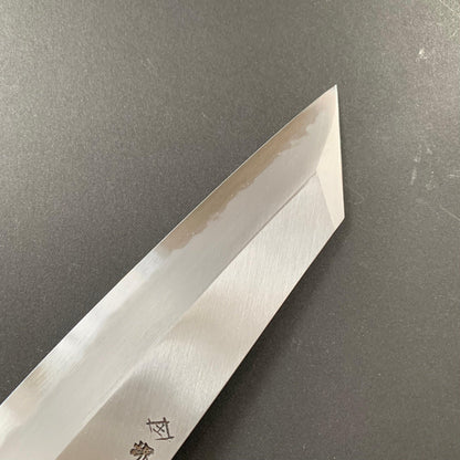 Kengata santoku knife, Aogami 2, iron clad, polished finish - Sakai Takayuki
