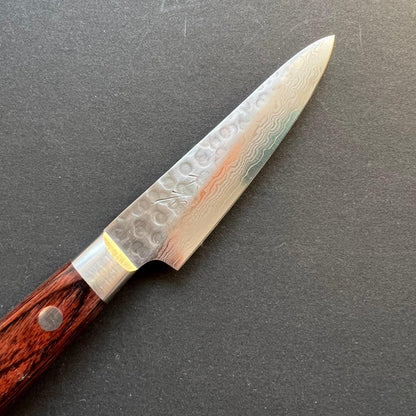 Pairing knife, VG10, damascus and tsuchime finish - Ohishi