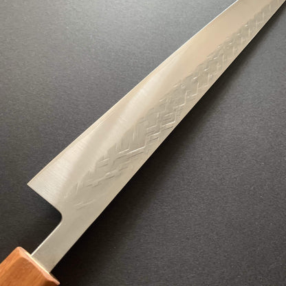 Sujihiki knife, SLD steel, tsuchime finish - Tadafusa