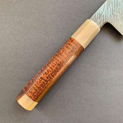 Gyuto knife, Shirogami 2/Aogami 2, damascus finish - Hashimoto Shoichi