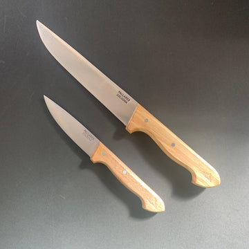 Kitchen knife, beech handle, carbon steel - Pallares