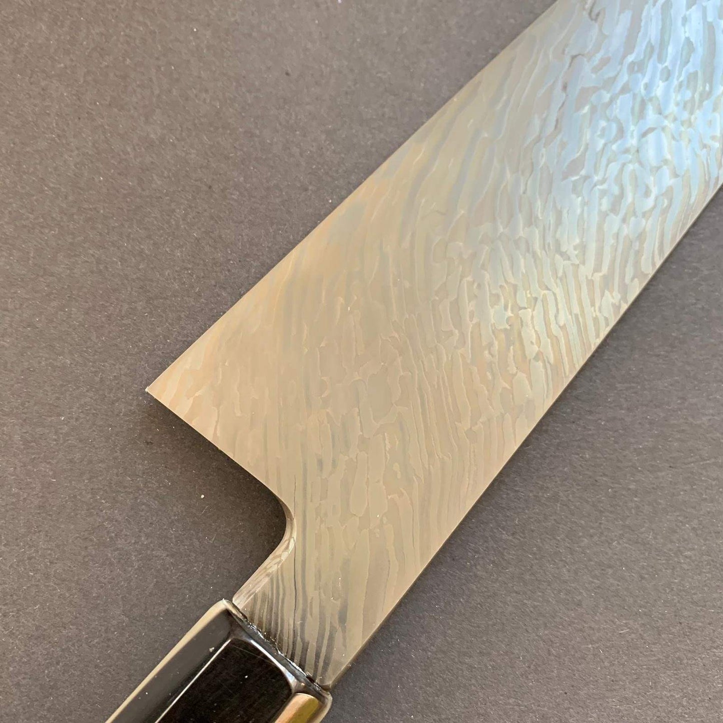 Gyuto knife, Shirogami 2/Aogami 2, damascus finish - Hashimoto Shoichi