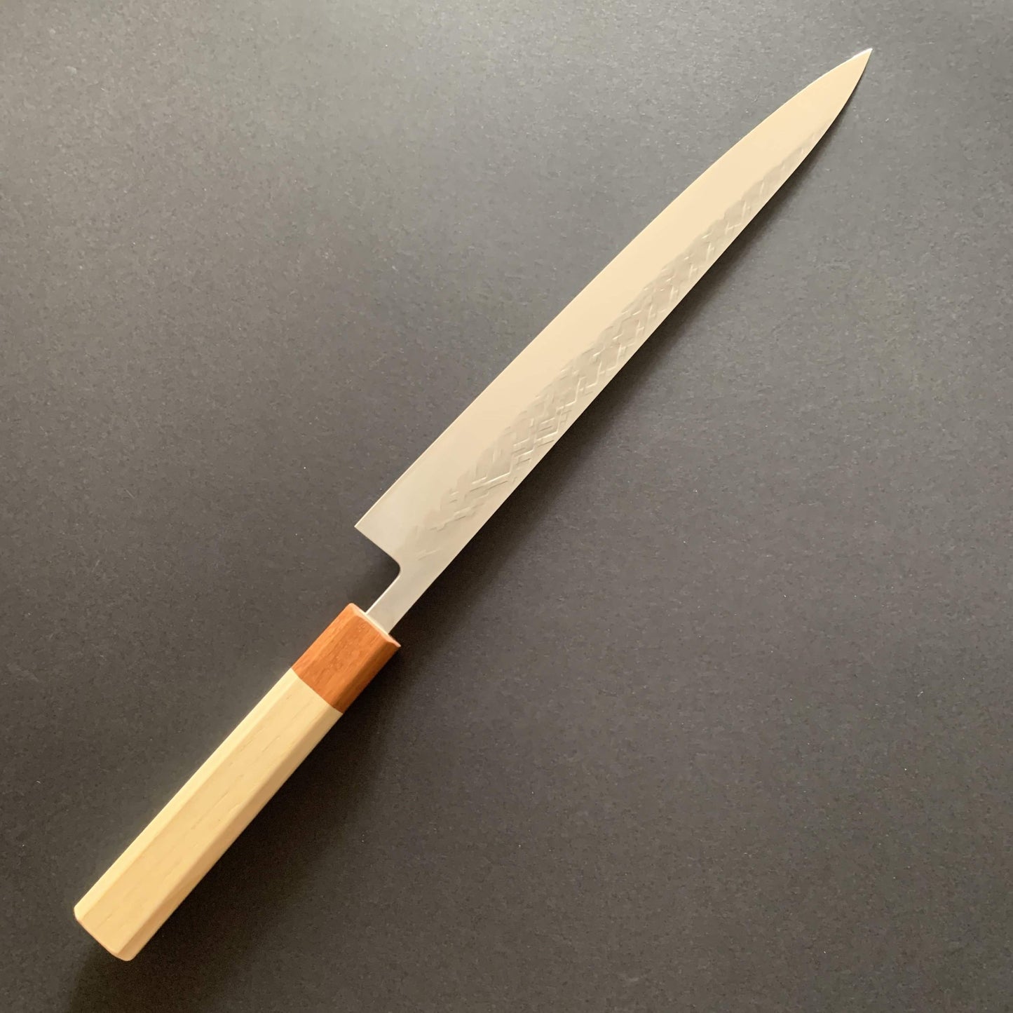 Sujihiki knife, SLD steel, tsuchime finish - Tadafusa
