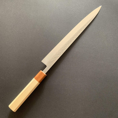 Sujihiki knife, SLD steel, tsuchime finish - Tadafusa