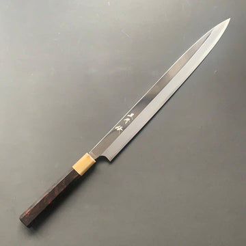 Yanagiba knife, Aogami 2 carbon steel, Polished finish - Yu Kurosaki