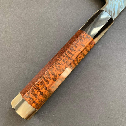 Gyuto knife, Shirogami 2/Aogami 2, damascus finish - Hashimoto Shoichi
