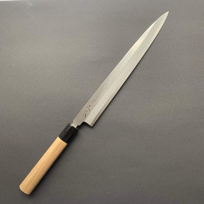 Yanagiba knife, Shirogami 2 steel, kasumi finish - Masamoto