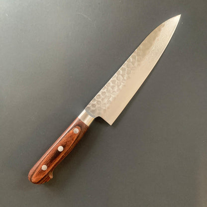 Gyuto knife, VG10, damascus and tsuchime finish - Ohishi