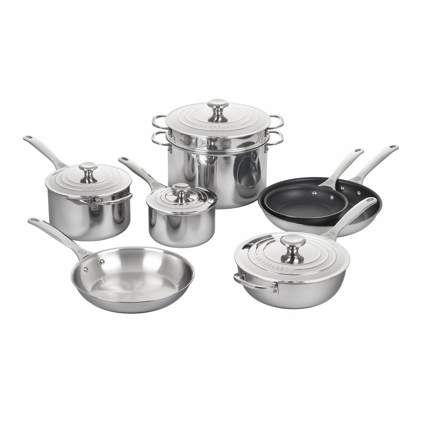Le Creuset 12 Piece Set - Stainless Steel