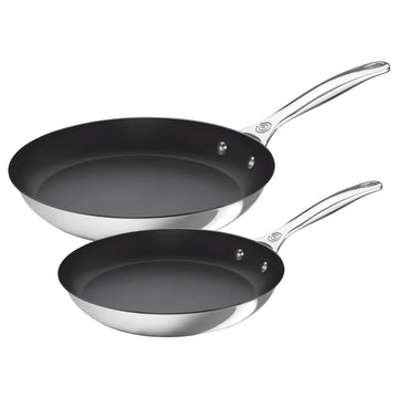 Le Creuset 2 Piece Nonstick Fry Pan Set - Stainless Steel