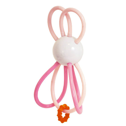 Winkel Bunny Pink Rattle and Teether Toy