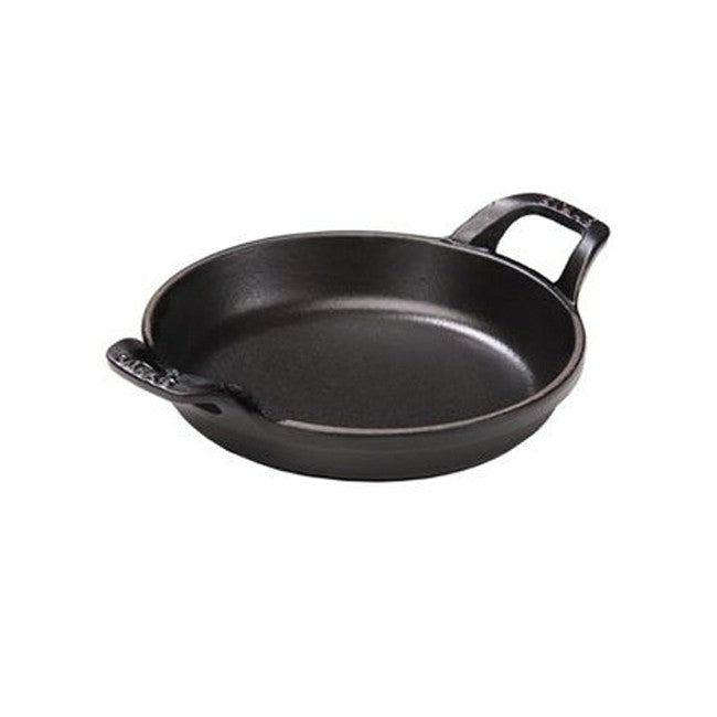 Staub Round Roasting Dish - 7.5" - .75Qt - Black Matte