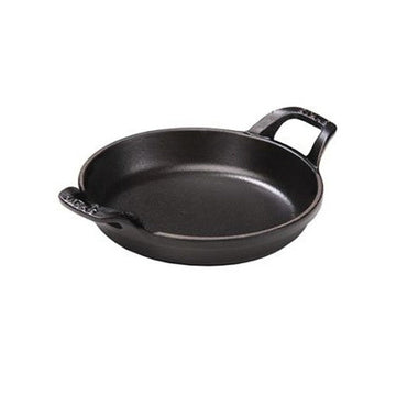 Staub Round Roasting Dish - 7.5" - .75Qt - Black Matte
