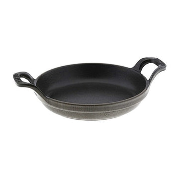 Staub Round Roasting Dish - 6" - .5Qt - Graphite Grey