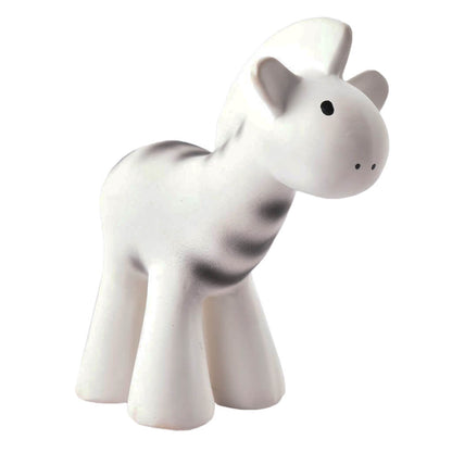 Zebra Natural Rubber Rattle